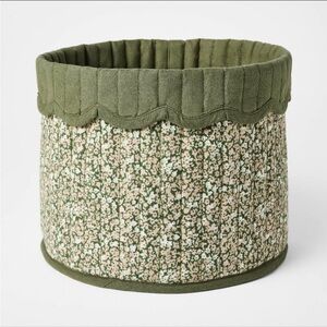 Small Floral Canvas Storage Basket Multicolor - Threshold with Studio McGee